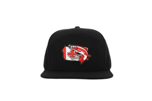 Canada Black 7 Panel Hat