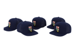Load image into Gallery viewer, AB Navy 7 Panel Hat
