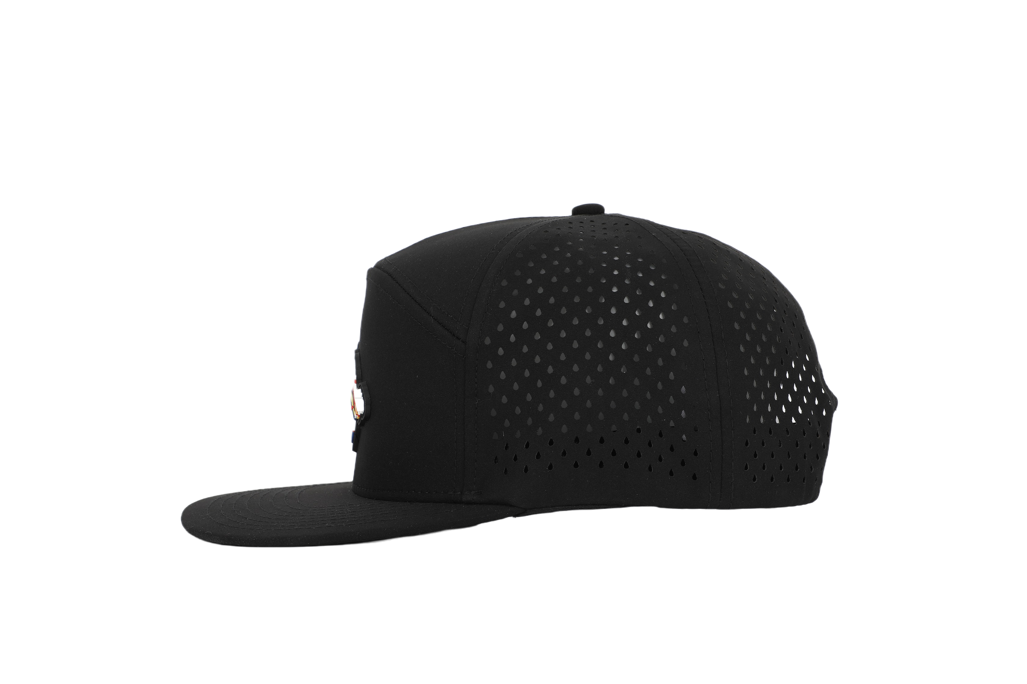 Newfoundland Black 7 Panel Hat