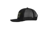 Load image into Gallery viewer, Olive Velcro Patch Black Hat
