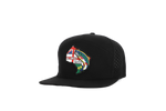 Load image into Gallery viewer, Ontario Black 7 Panel Hat
