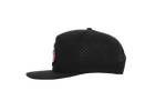 Load image into Gallery viewer, Quebec Black 7 Panel Hat
