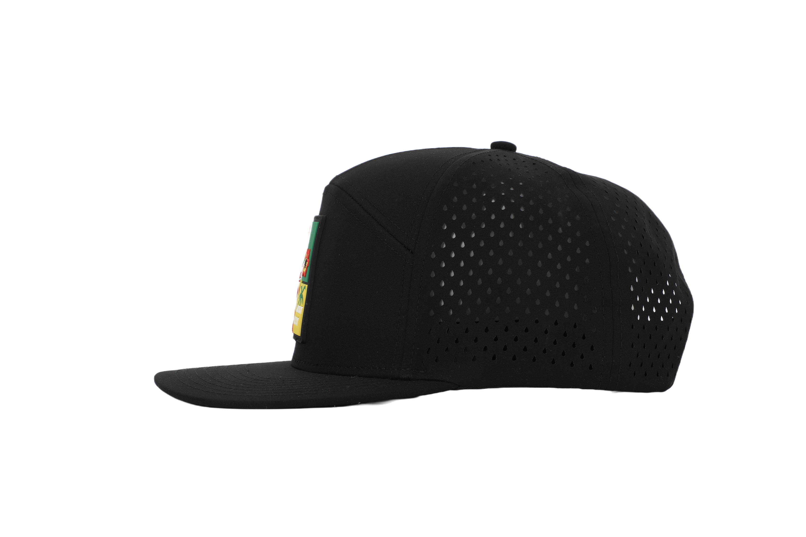 SASK Black 7 Panel Hat