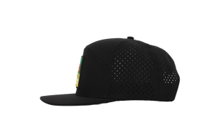 SASK Black 7 Panel Hat